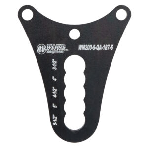 - Wehrs 3/16" THICK STRAIGHT SLOT 4-BAR PLATE