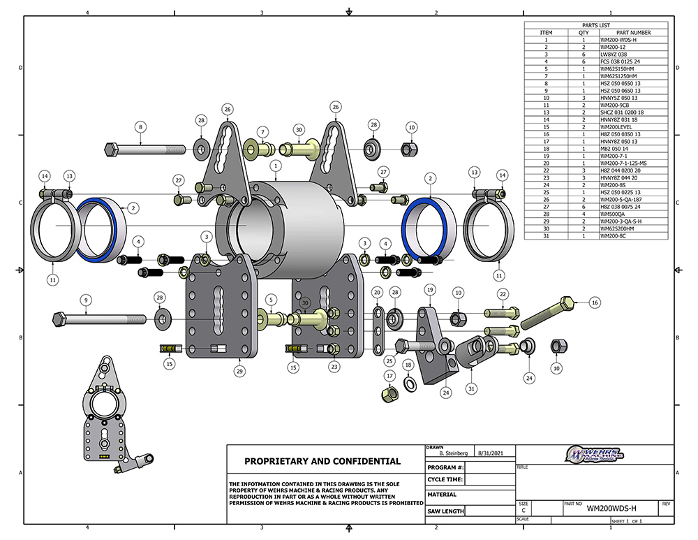 - Wehrs HEAVY WIDE STEEL DOUBLE SHEAR CAGE