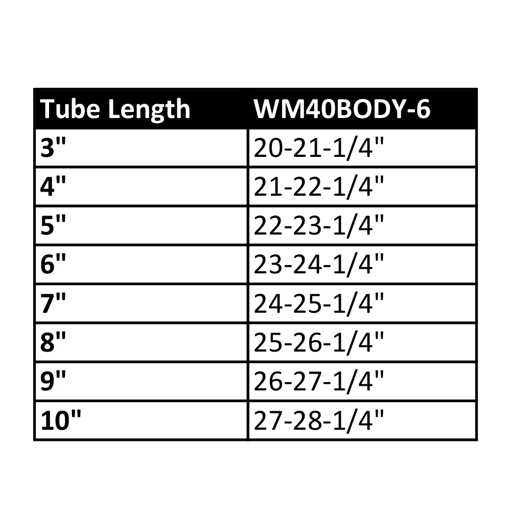 - Wehrs ALUMINUM J-BAR 5" DROP WIDE BODY #6